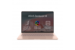 ASUS Zenbook 14/UX3480AA-OLED284W/U5-325/14"/WUXGA/16GB/512GB/Intel int/W11H/Ružová/2R