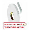 3M 9508W Montážna penová obojstranná páska, biela 19 mm x 66 m