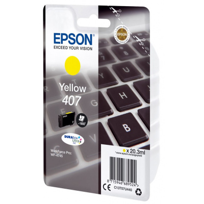 Epson 407 C13T07U440 žltá (yellow) originálna cartridge
