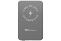 Verbatim 32244 power banka s bezdrôtovým nabíjaním, 5V, 5 000mAh, sivá