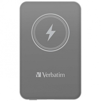 Verbatim 32244 power banka s bezdrôtovým nabíjaním, 5V, 5 000mAh, sivá