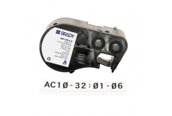 Brady M4C-500-414 / 170728, 12.70 mm x 3.66 m, Polyester, čierna tlač / biely podklad