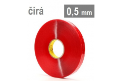 3M VHB™ 4905-F, tl. 0,5 mm, transparentní oboustranně velmi silně lepicí akrylová páska 9 mm x 66 m