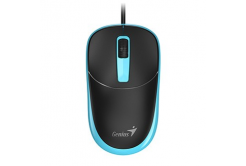 Myš drátová, Genius DX-123, černo-modrá, optická, 1200DPI