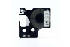 Kompatibilná páska s Dymo 40910, S0720670, 9mm x 7m, čierna tlač/priehľadný podklad