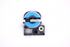 Epson SU7W, 7mm, 12mm x 2, 5m, černý tisk / bílý podklad, smršťovací kompatibilní páska