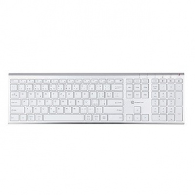 Powerton LIFE ULTRASLIM Klávesnice bezdrátová CZ/SK, stříbrná