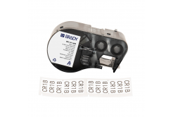 Brady M4-141-499 / 170807, 25.40 mm, Nylon, čierna tlač / biely podklad