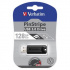 Verbatim 49319 Store N Go PinStripe, USB flash disk, USB A 3.0, 128GB, s výsuvným konektorom, čierny