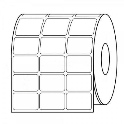 Samolepiace etikety 32x20 mm, trojriadkové, 9000ks, termo, rolka
