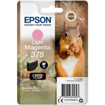 Epson C13T37864010 svetlo purpurová (light magenta) originálna cartridge