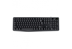 Genius KB-117 COPILOT 31310016415, klávesnice CZ/SK, klasická, voděodolná typ drátová (USB), černá, ne