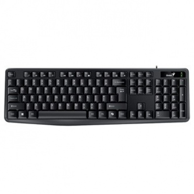 Genius KB-117 COPILOT 31310016415, klávesnice CZ/SK, klasická, voděodolná typ drátová (USB), černá, ne