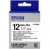 Epson LabelWorks LK-4WBW C53S654016 12mm x 9m, čierna tlač / biely podklad, silne priľnavá, originálna páska