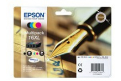 Epson T16364012, T163640, 16XL azurová/purpurová/žltá/čierná (cyan/magenta/yellow/black) originálna cartridge