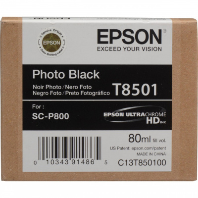 Epson T8501 C13T850100 foto čierna (photo black) originálna cartridge