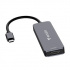Verbatim 32155, USB-C viacportový rozbočovač Essentials 4-port, 32155, sivý, dĺžka kábla 18cm, USB-C PD, USB-A 3.2 Gen 1, USB-A 2.0