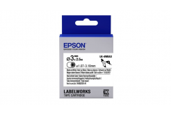 Epson LK-4WBA3 C53S654903 4mm x 3m, čierna tlač / biely podklad, originálna zmršťovacia bužírka