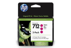 HP 712 3ED78A purpurová (magenta) 3ks originálna cartridge