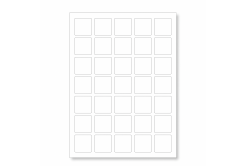 Samolepiace etikety 30 x 30 mm, 54 etiket, A4, 100 listov