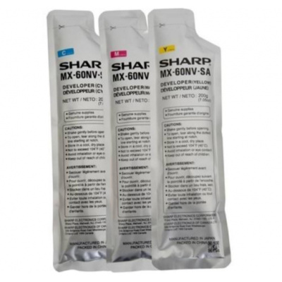 Sharp MX-61GVSA farebná (CMY) sada originálny developer