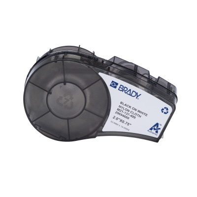 Brady M21-137-499 / 152094, 50.80 mm, Nylon, čierna tlač / biely podklad
