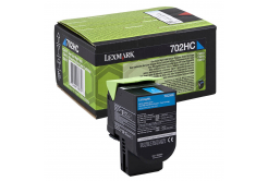 Lexmark 70C2HCE azúrový (cyan) originálny toner