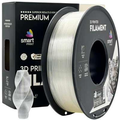 Smart Print FG-S51-E1, 3D filament, PLA+, 1,75mm, 1000g, Priesvitný (Transparent)