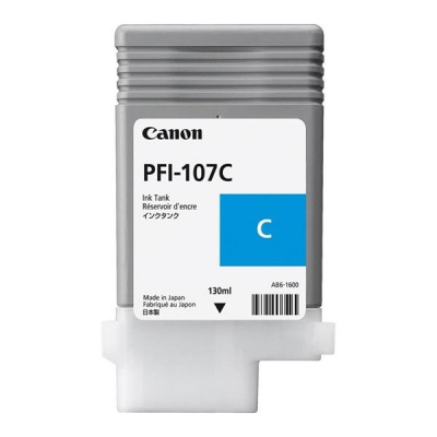 Canon PFI-107C, 6706B001 azúrová (cyan) originálna cartridge