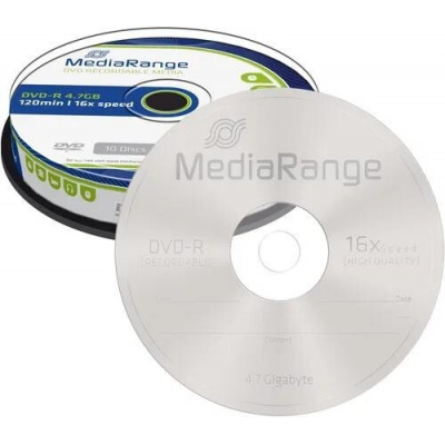 DVD-R MediaRange 4,7GB 16x SPINDL