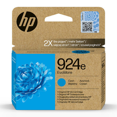 HP 924e 4K0U7NE#CE1 azúrová (cyan) originálna cartridge