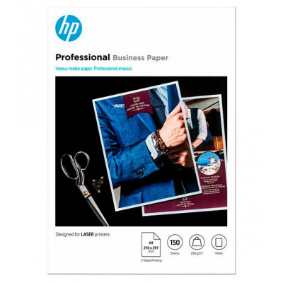 HP PROF MATTE FSC 7MV80A, 200 g/m2, A4, 150ks, matný, biely, foto papier