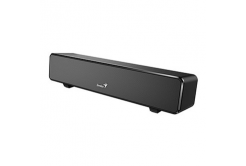 Genius SoundBar 100 31730024400, 2.0, 6W, černý, regulace hlasitosti, stolní, 3,5 mm jack (USB), 110Hz-20kHz