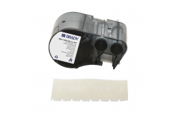 Brady M5C-1500-595-CL-WT / 170948, 38.10 mm x 6.10 m, Vinyl, biela tlač / priehľadný podklad