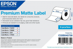 Epson C33S045726 Premium Matte, pre ColorWorks, 76x127mm, 960ks, biele samolepiace etikety