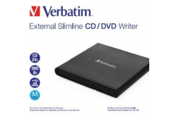 VERBATIM externá mechanika Slimline CD/DVD Writer USB - without NERO