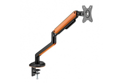 Powerton ERGO VISTA Polohovateľný držiak na monitor, čierny, 2-9KG, svorka, 17"- 32", 75x75/100x100