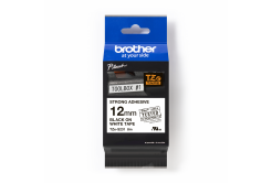 Brother TZ-S231 / TZe-S231 Pro Tape, 12mm x 8m, čierna tlač/biely podklad, originálna páska