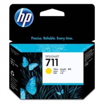 HP 711 CZ132A žltá (yellow) originálna cartridge