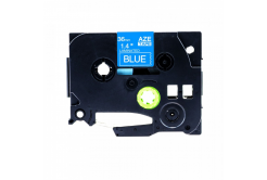 Kompatibilná páska s Brother TZ-565 / TZe-565, 36mm x 8m, biela tlač / modrý podklad