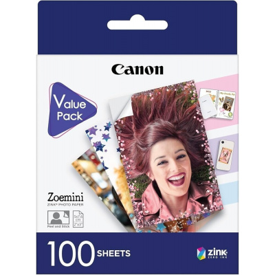 Canon 6135C003 ZINK Photo Paper, lesklý, biely, 5x7,6cm, 2x3“, 100 ks, termálny, fotopapier