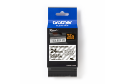 Brother TZ-S151 / TZe-S151, 24mm x 8m, čierna tlač/průsvitný podklad, originálna páska