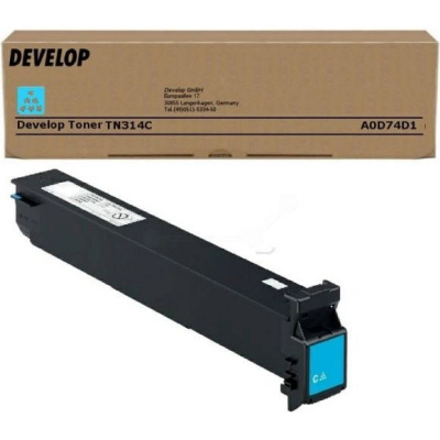 Develop TN-314C A0D74D1 azúrový (cyan) originálny toner