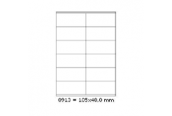 Samolepiace etikety 105 x 48 mm, 12 etikiet, A4, 100 listov