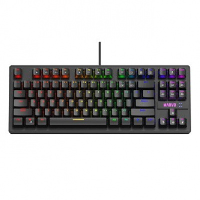 Marvo KG901 KG901 CZ/SK, klávesnice CZ/SK, herní, modré spínače typ drátová (USB), černá, mechanická, podsvícení
