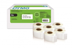 Dymo 2177564, 54mm x 25mm, biele papierové etikety