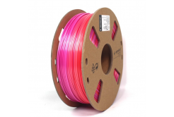 GEMBIRD Tisková struna (filament) PLA, 1,75mm, 1kg, silk rainbow, červená/fialová