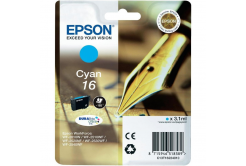Epson T16224022, T162240 azúrová (cyan) originálna cartridge