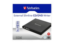 Verbatim 98938, externá CD/DVD mechanika, rýchlosť CD(24x) DVD (8x) technológia MDISC (tm)