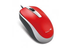 Genius Myš DX-120 31010105109, 1200DPI, optická, 3tl., drátová USB, červená, standardní, univerzální